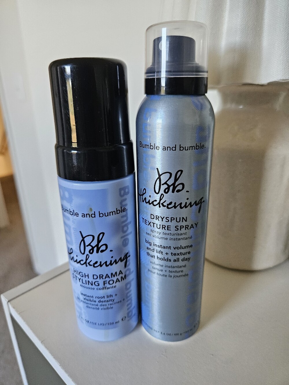 Bumble and bumble Thickening Duo – High Drama Styling Foam + Thickening Dryspun